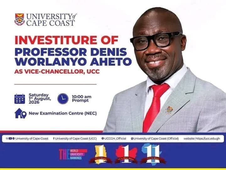 Investiture of Prof Dennis Worlanyo Aheto as Vice Chancellor of UCC